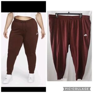 Womens Nike Sportswear Essential Fleece Jogger Pants Bronze Eclipse Plus Size 3X